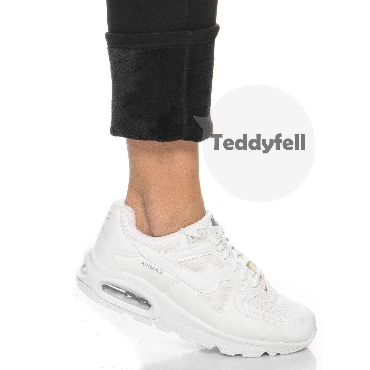 Kendindza - Pantalone termico da donna, foderato con interno in pile, opaco, con tasche