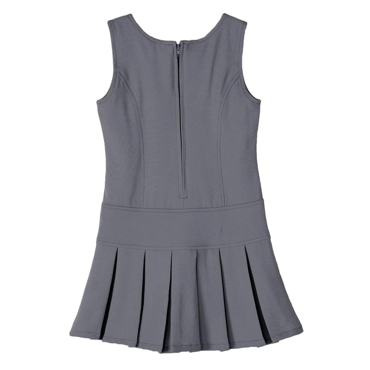 Bienzoe Ragazze Elastico Uniforme Scolastica Plissettato Abito
