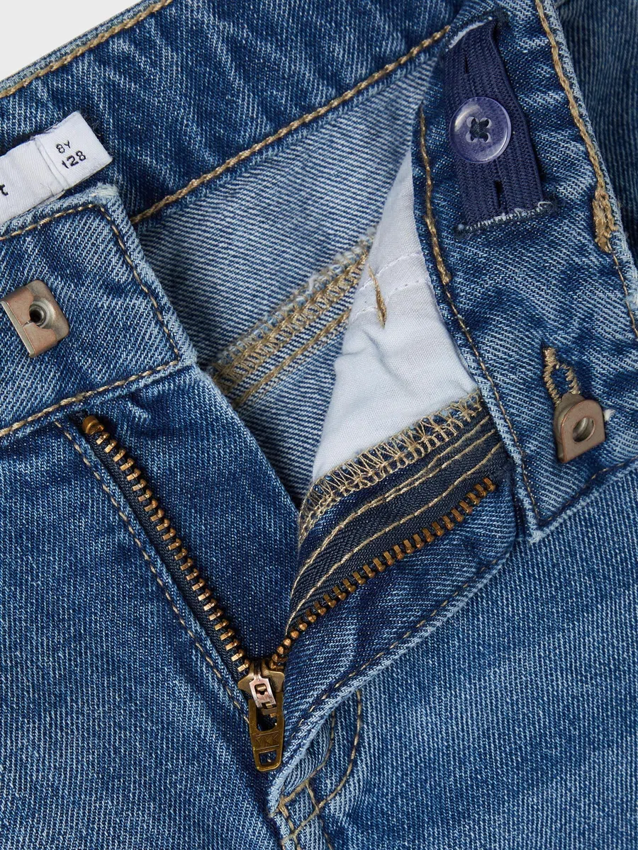 Name IT - Nkfrose HW Mom An Jeans 1091-do Noos, Jeans Bambine e Ragazze