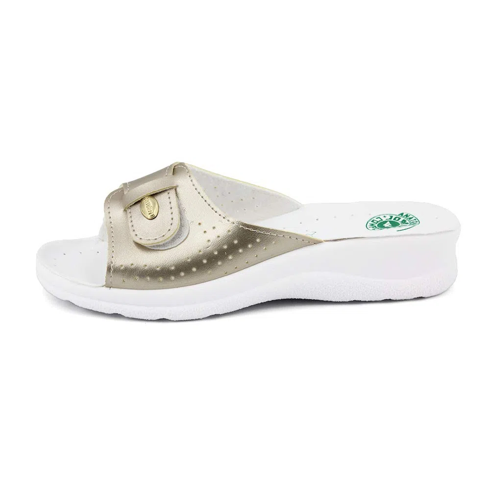 JOMIX Ciabatte Donna Estive Ortopediche Zeppa Comode con Strappo Regolabile Made in Italy Pantofole Casa e Passeggio