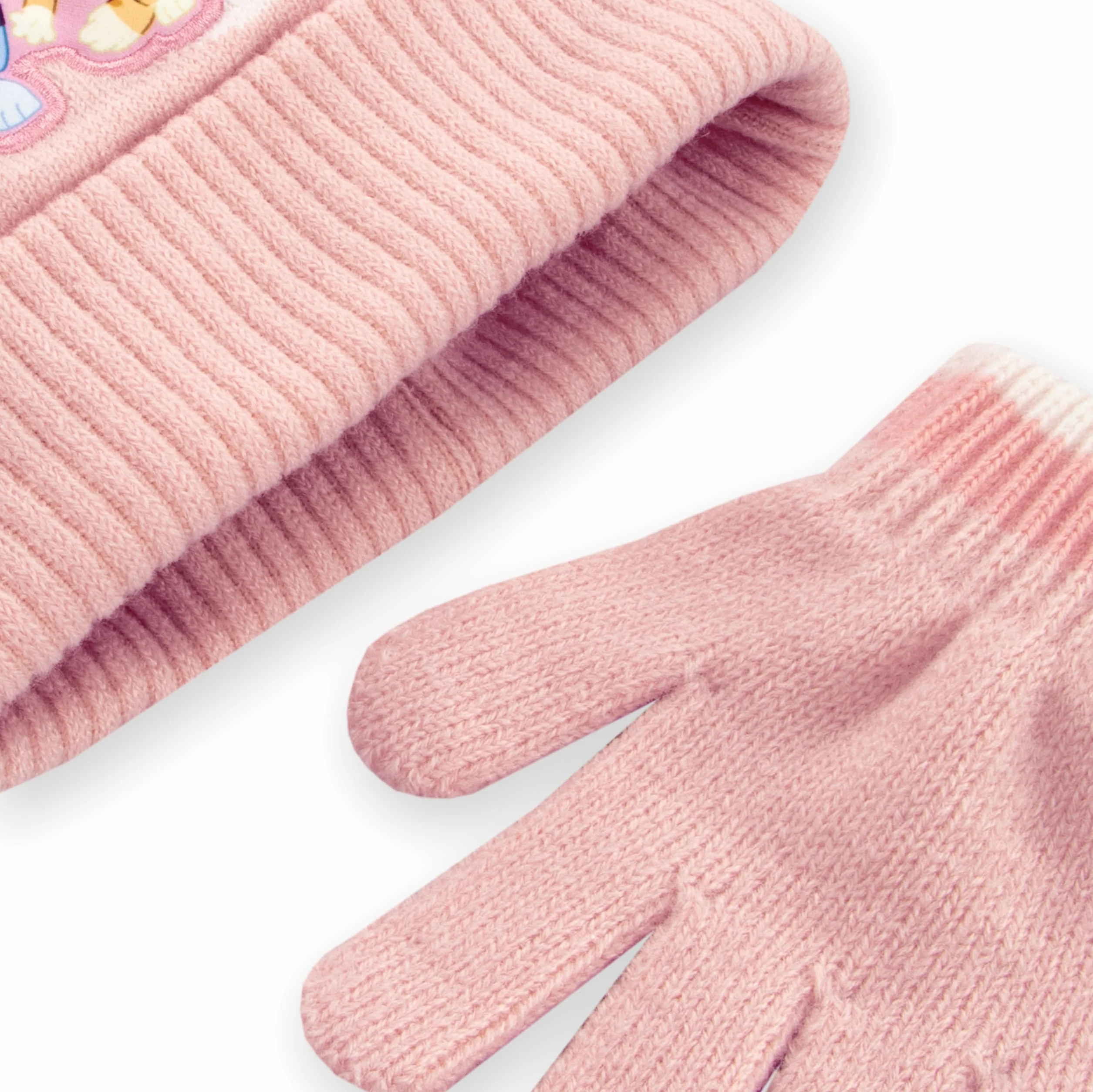 BlueY E Bingo Capello E Guanti | Guanti Inverali Bambina | Capello Invernale | One Size Rosa