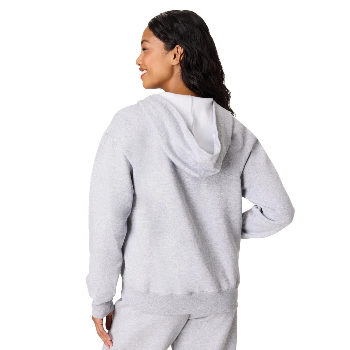 Hanes Felpa con Cappuccio da Donna in Jersey con Zip Camicia Donna