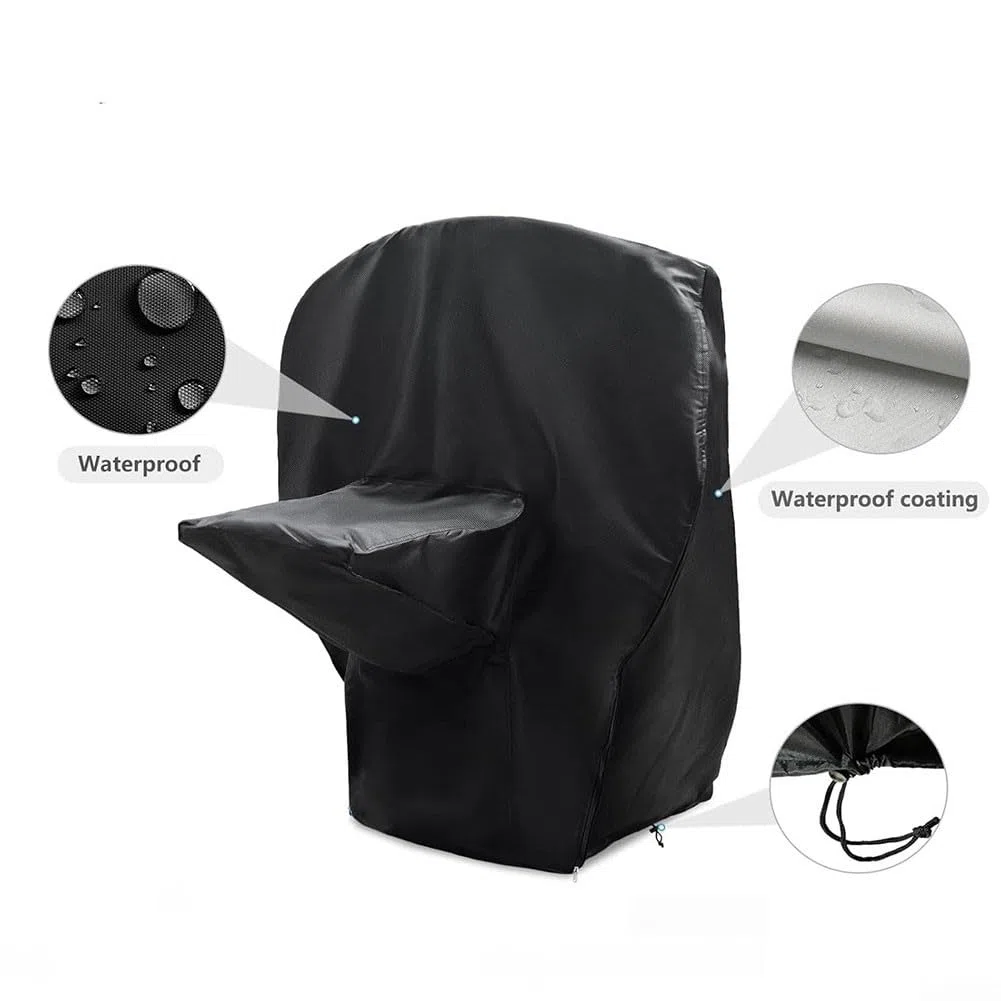 Copertura per canestro da basket, impermeabile, antipolvere, in tessuto, con manici con cerniera, cinghie resistenti al vento, 94 x 61 x 109 cm (600D)