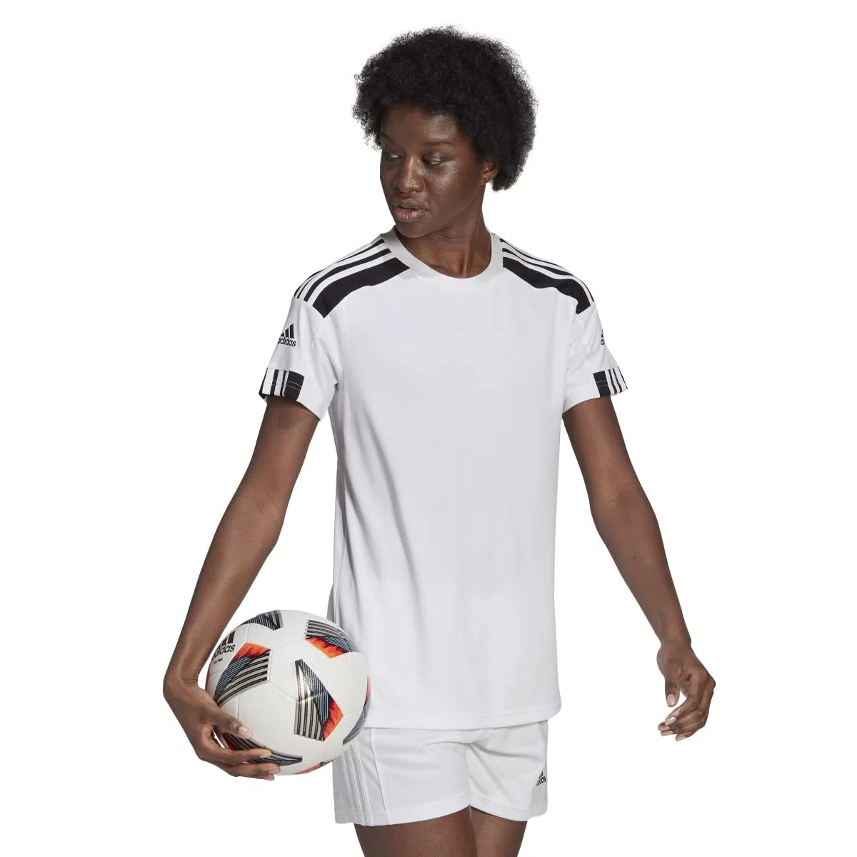 adidas Donna Squadra 21 Jersey, White / Black, L