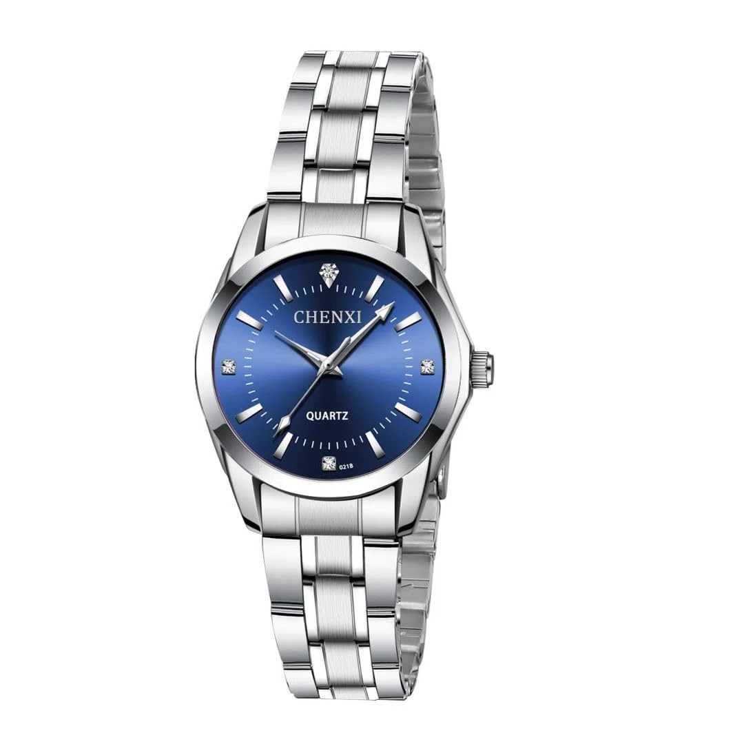 aswan watch Orologio Analogico al Quarzo Donna con Cinturino in Acciaio Inossidabile,Orologio da Donna Classico ed Elegante con Quadrante Decorato con Diamanti,Lancette Luminescenti,Cassa da 29.5MM