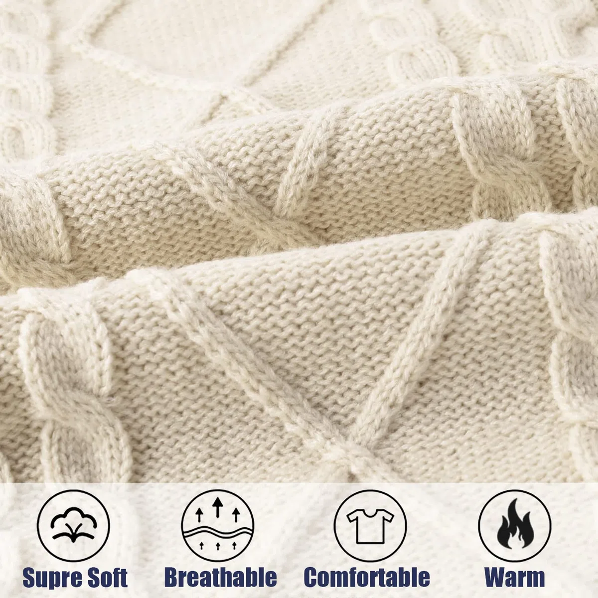 Voqeen Maglione Senza Gilet in Maglia da Donna Maniche Lavorato a Maglia Scollo a V Elegante Maglia Classico Gilet Maglioni Lungo Maglieria Autunno Inverno Pullover Smanicato