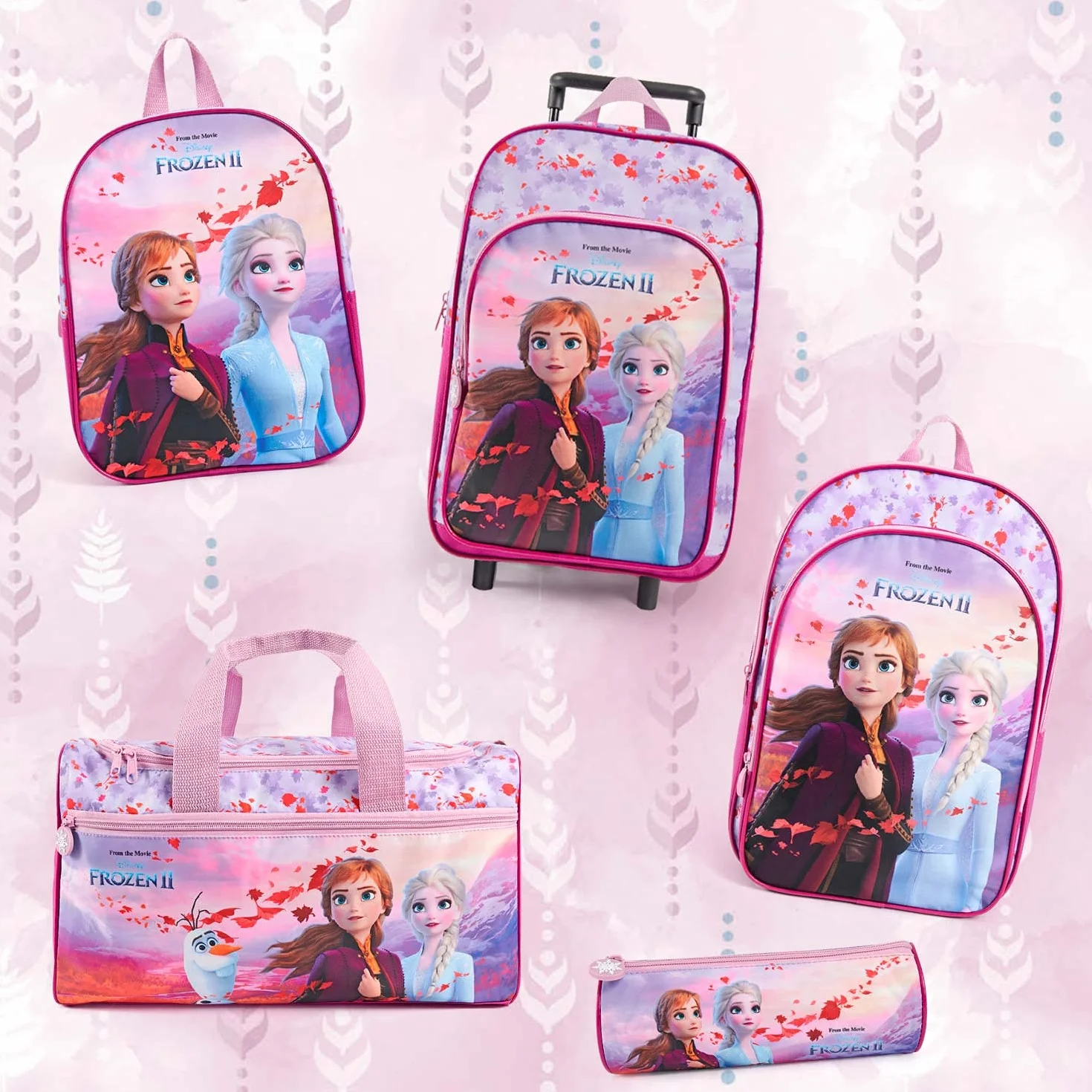 PERLETTI Disney Frozen 2 Zaino con Ruote Rimovibili per Ragazze - Principesse Elsa Anna Bambino Materna - Piccolo Zaino La Regina delle Nevi 2 Viaggi Tempo Libero - 36x25x12 cm