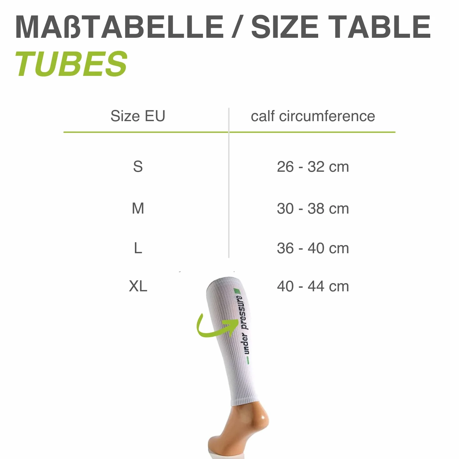 Sport Compressione Tubes 'Under Pressure' Runa Ttack (Compressione: 20 – 22 mmHg)