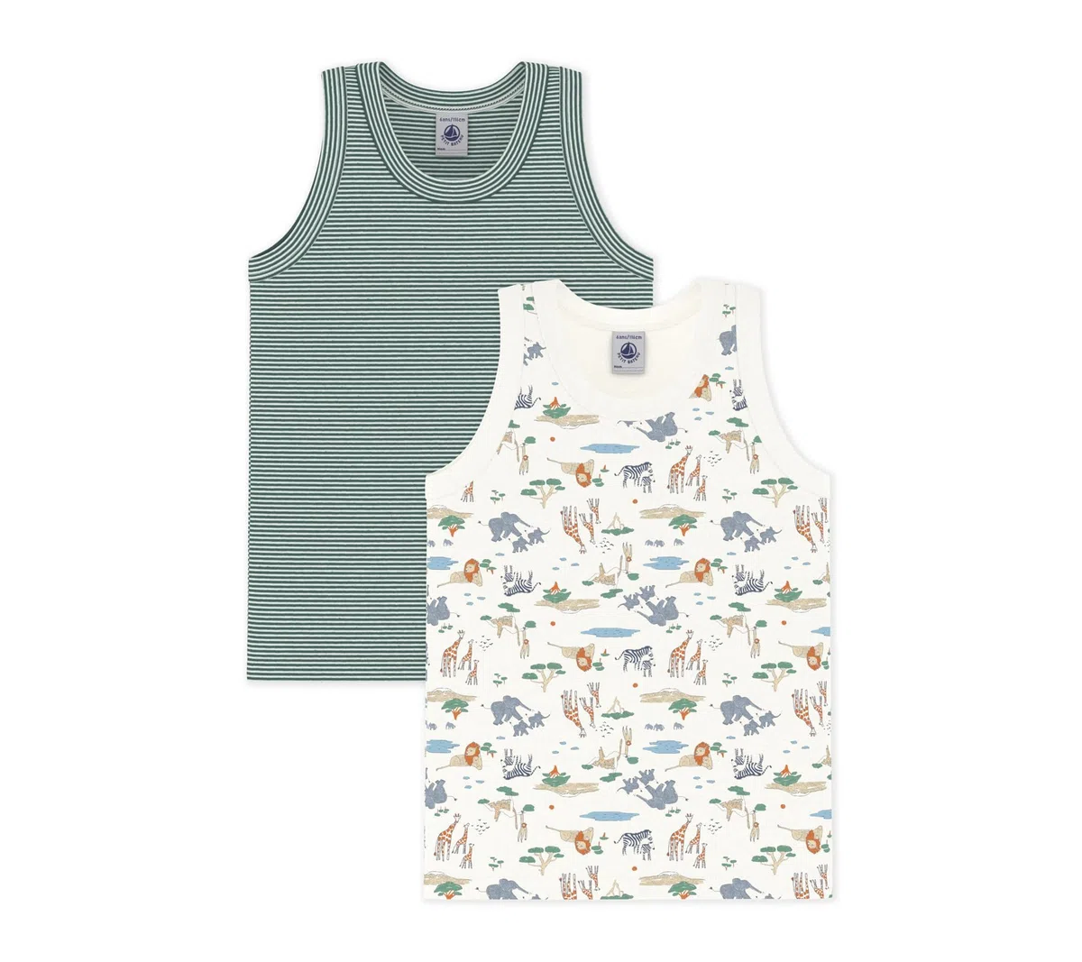 Petit Bateau A0flg Biancheria Intima Giorno Bambini e Ragazzi