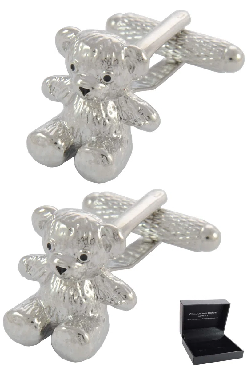 COLLAR AND CUFFS LONDON Cufflinks for Men Animals - with Box - Novelty Metal Designer Fun Cufflinks - Solid Brass Metal - One Pair