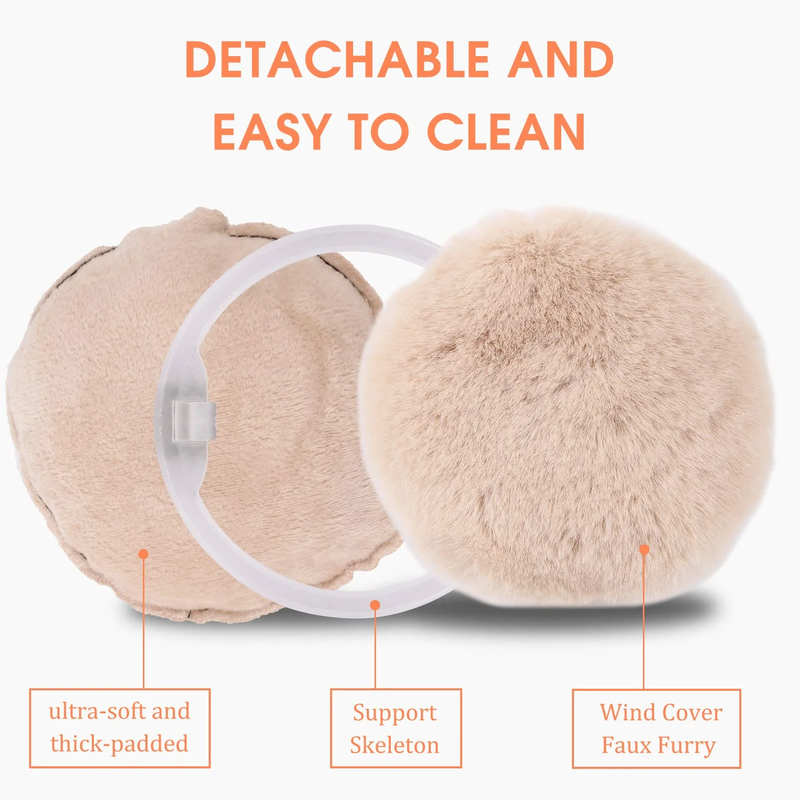 XIAOHAWANG Donne Inverno Unisex Ear Muffs Finta Pelliccia Caldo Paraorecchie Lady Ragazze Plush Ear Scaldare Orecchie All'aperto Copre
