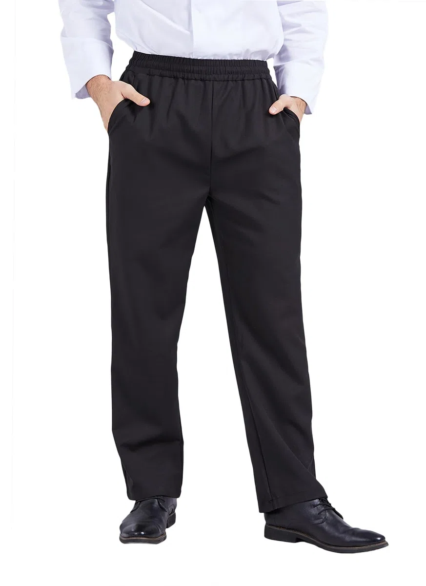 Nanxson Professionali Pantalone Cuoco Uomo Cotone Pantaloni da Chef Elastico Pantaloni da Lavoro