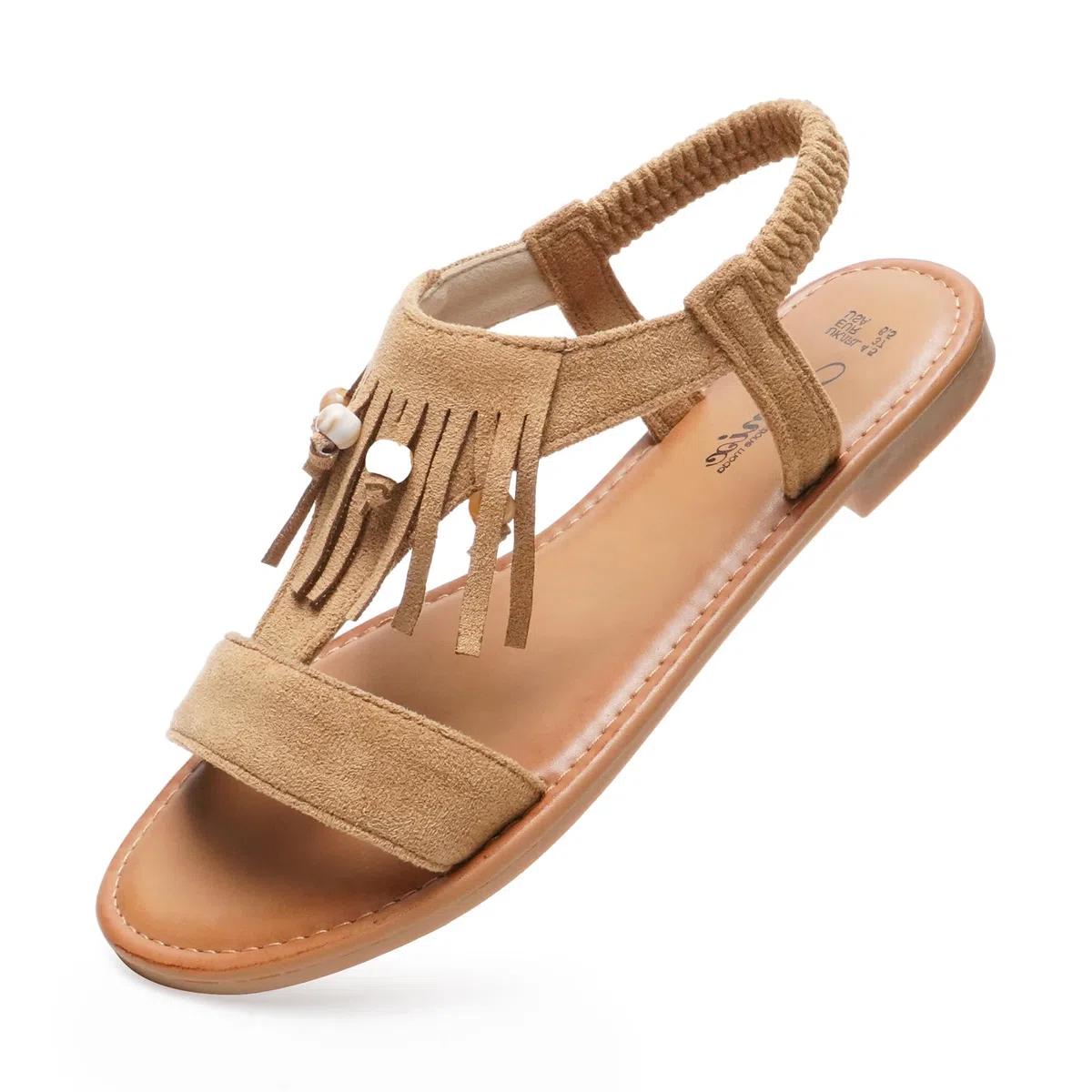 JOMIX Sandali Donna Estivi Eleganti Boho Aperti Sandali con Tacco Basso Comode Ciabatte Slip On Leggere e Traspiranti per Spiaggia Mare