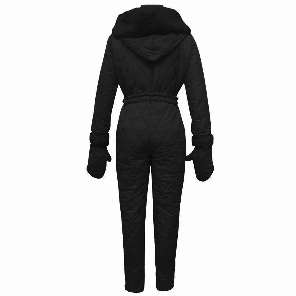 Regalini Natale Tuta Da Neve Da Donna, Tuta Intera Da Sci, Invernale, Calda, Neve, Sci, Per Attività All'aperto, Tuta Lunga Con Cappuccio E Cerniera Tuta Donna Invernale Larga Tuta Da Snowboard Donna