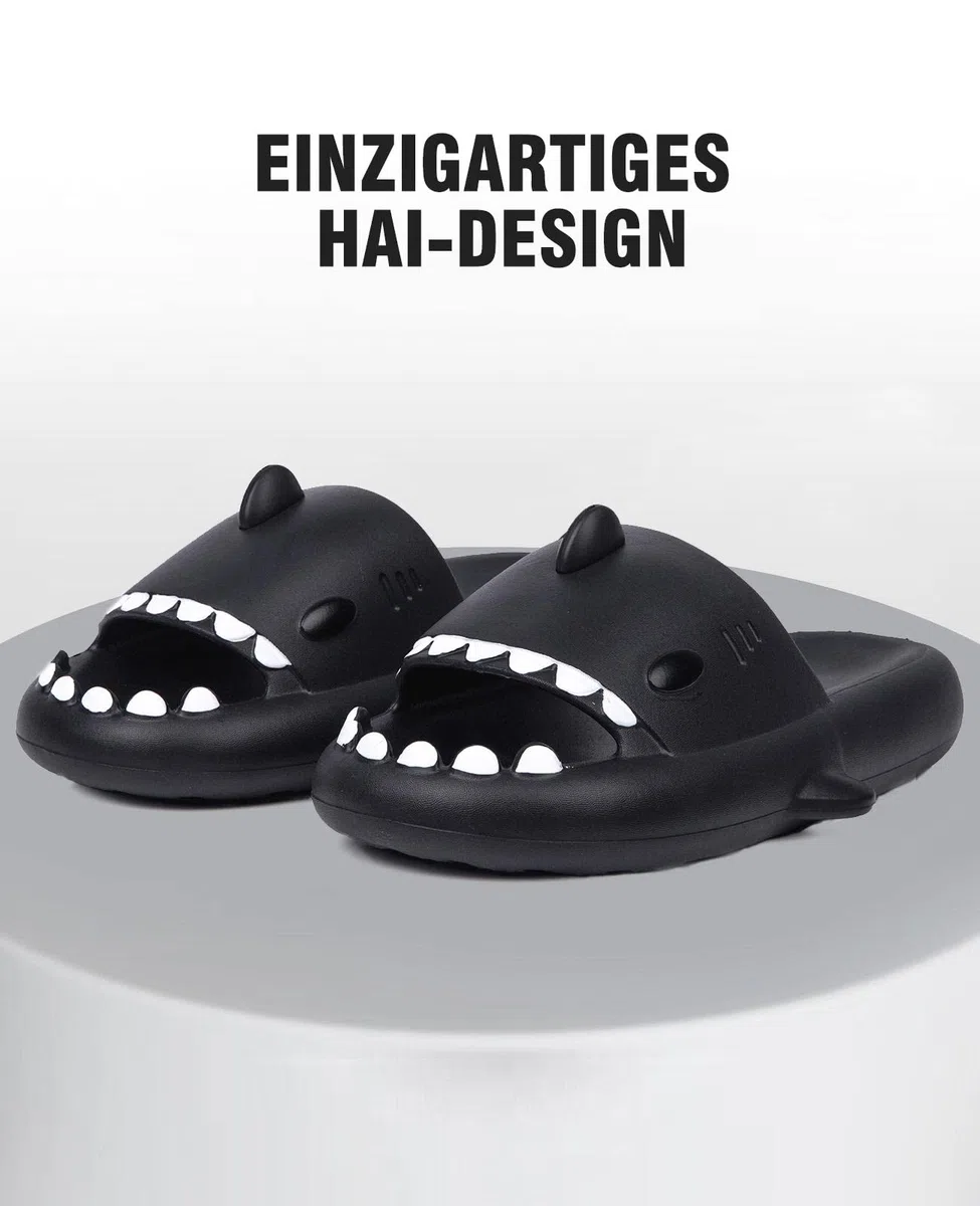 SAGUARO Ciabatte Unisex Adulto da Mare Piscina e Spiaggia, Bambino Bambina Pantofole Squalo Comode Casa e Giardino, Sandali Aperti Antiscivolo da Bagno Doccia e Passeggiate Gr.24-47 EU