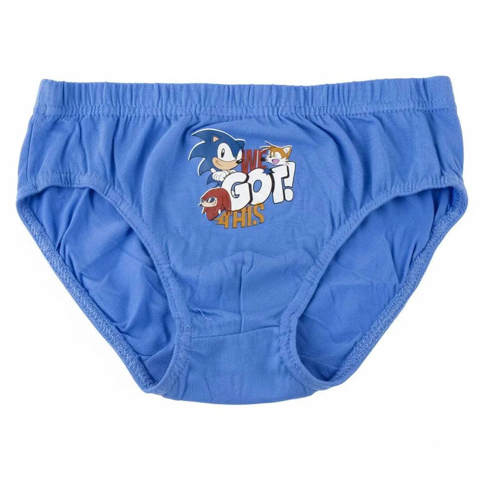 CERDÁ Life's Little Moments Pack Calzoncillos Single Jersey Neceser Sonic Niño – Pack Calzoncillos Single Jersey Neceser Sonic Boxer a Pantaloncino Unisex - Bambini e Ragazzi (Pacco da 6)