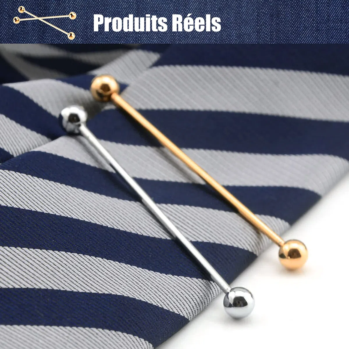 1 Pz Barra Spilla a Collo Camicia Spilla Cravatta Clip in Metallo Spilla Cravatta Clip Cravatta Argento per Camicia Uomo Accessori Vestito Abbigliamento