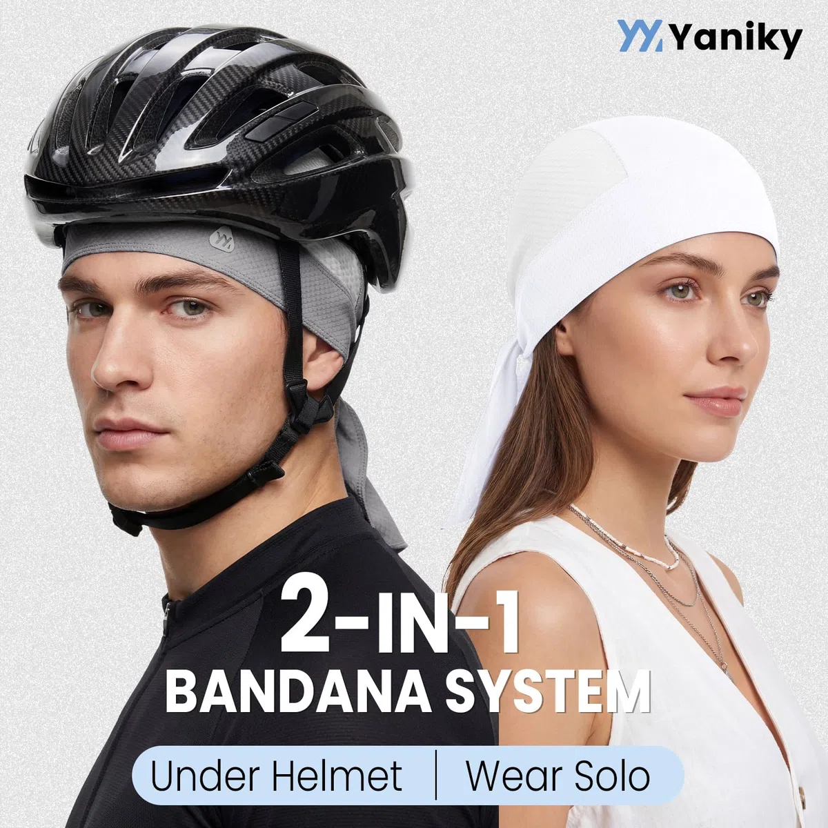 YANIKY Bandana sportiva con protezione per il collo, da uomo e da donna, traspirante, confezione multipla per la corsa, il lavoro