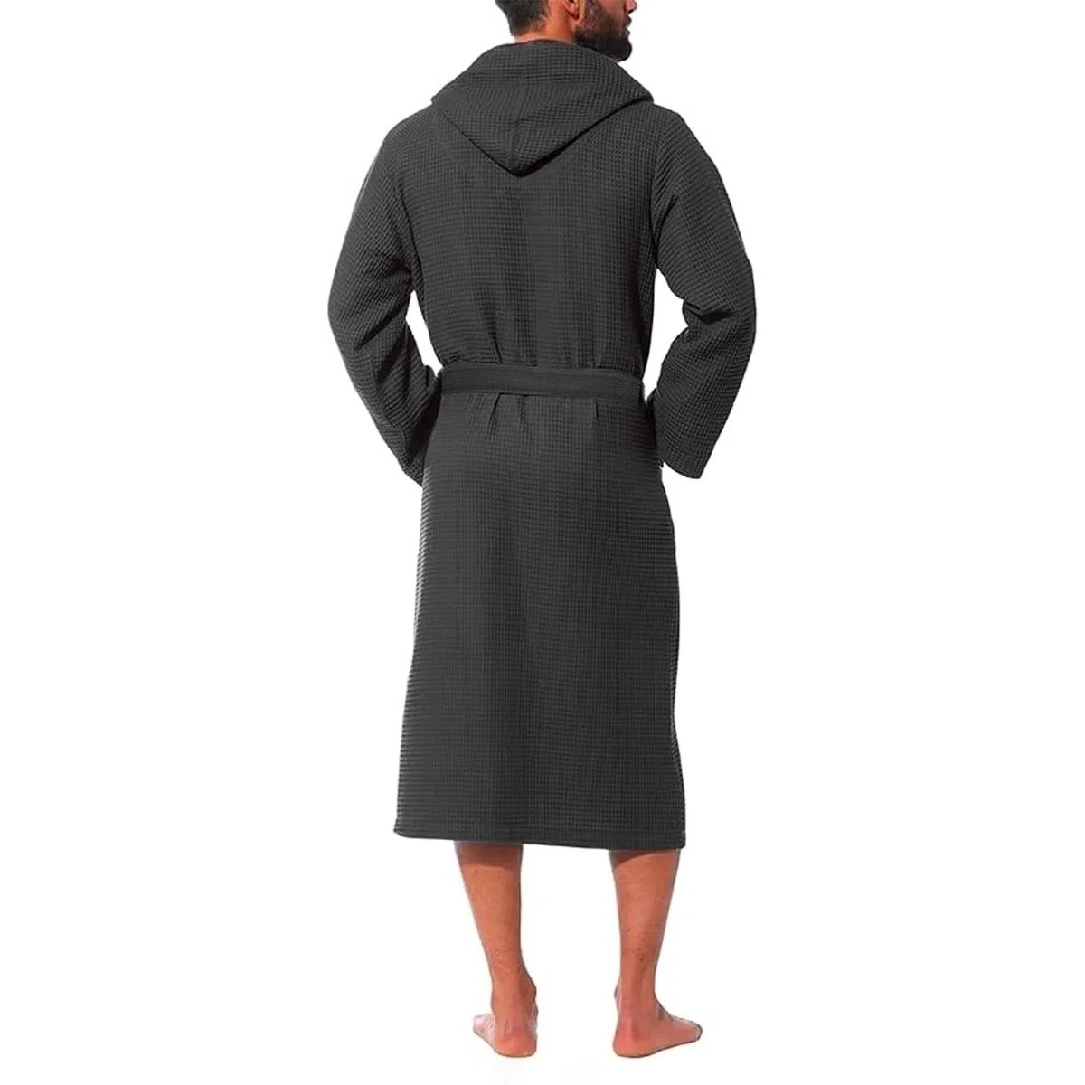 PARAMAISON Accappatoio Nido d'Ape, con Cappuccio, Tasche e Cintura, Cotone Morbidissimo, 270 grammi, Casa, Piscina, Palestra | S/M/L/XL/XXL