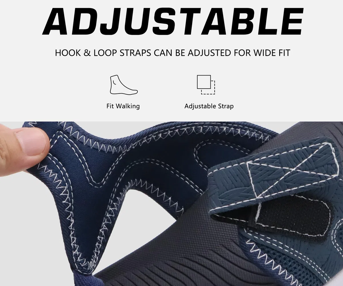 COFACE Infradito da Uomo Sandali con Supporto per Arco Plantare Sportivi Pantofole Ciabatte Estivi Flip Flops Mare Piscina Spiaggia All'aperto