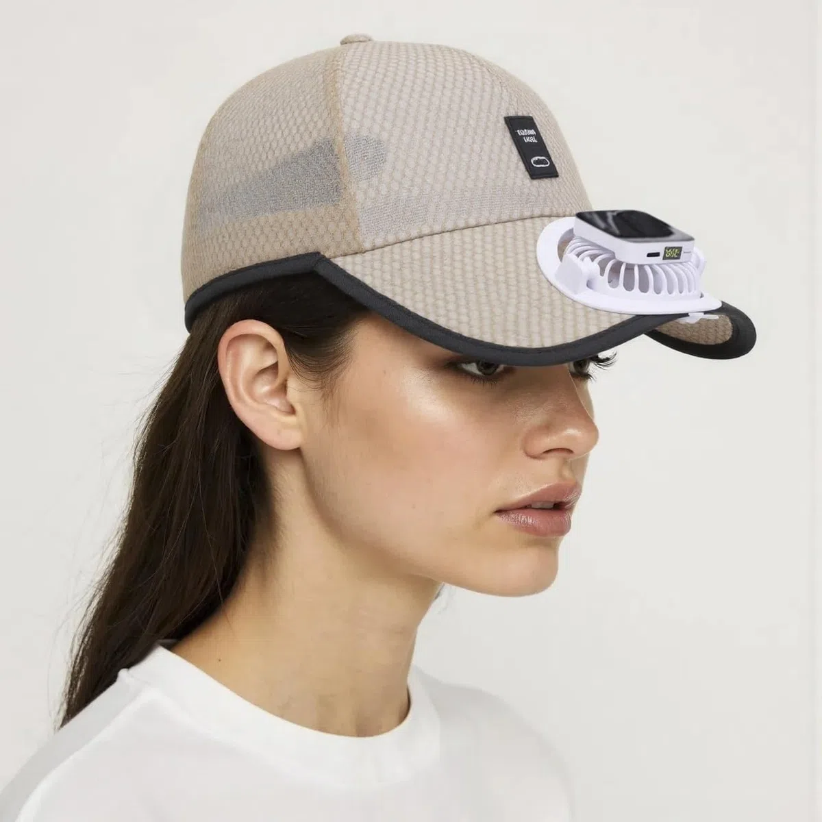 Cappello da baseball con ventilatore solare, cappello da baseball con ventilatore estivo, protezione UV, cappello da sole a energia solare/USB