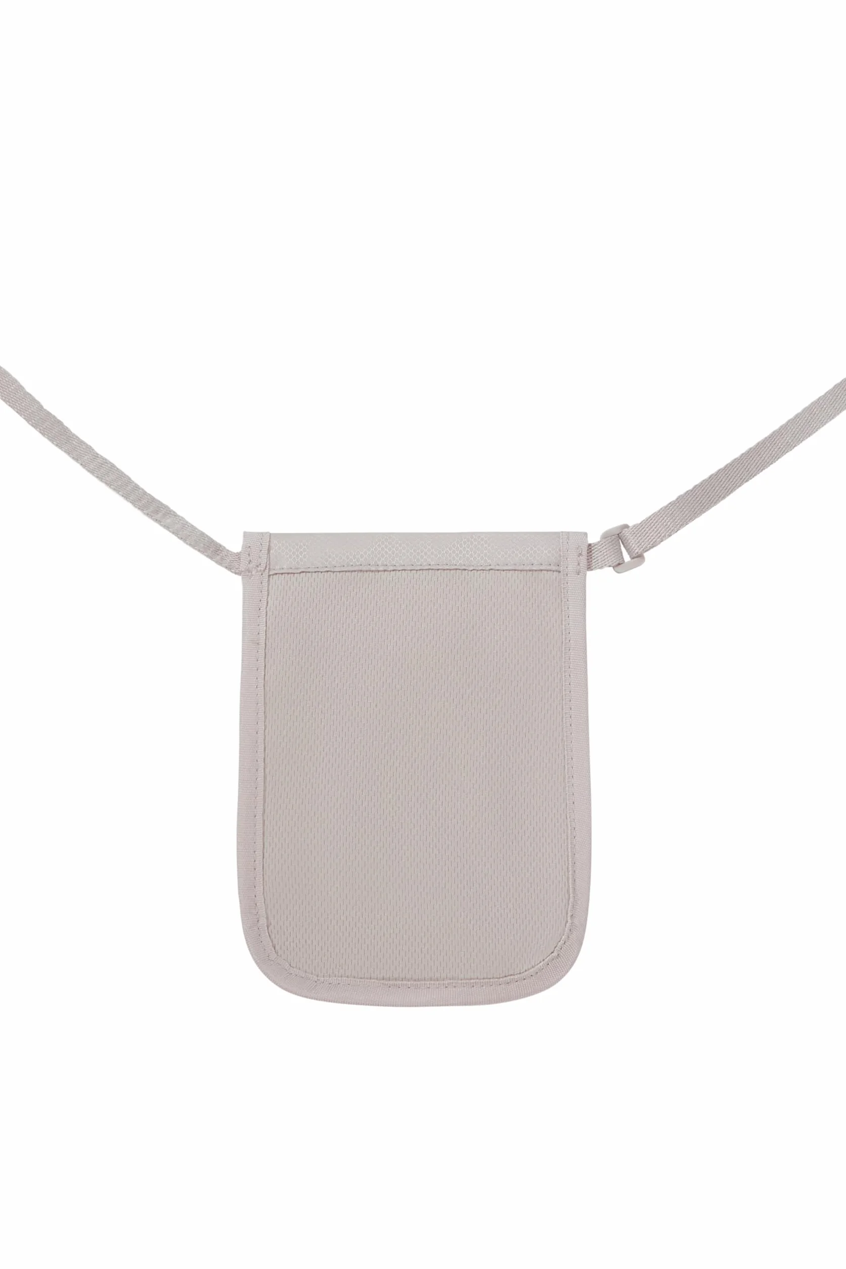 Samsonite TA Revolution, borsello da collo RFID, sicuro e compatto, portatile sotto i vestiti, borsello da collo da viaggio per passaporto, carte di credito e contanti, grigio (Eclipse Grey)