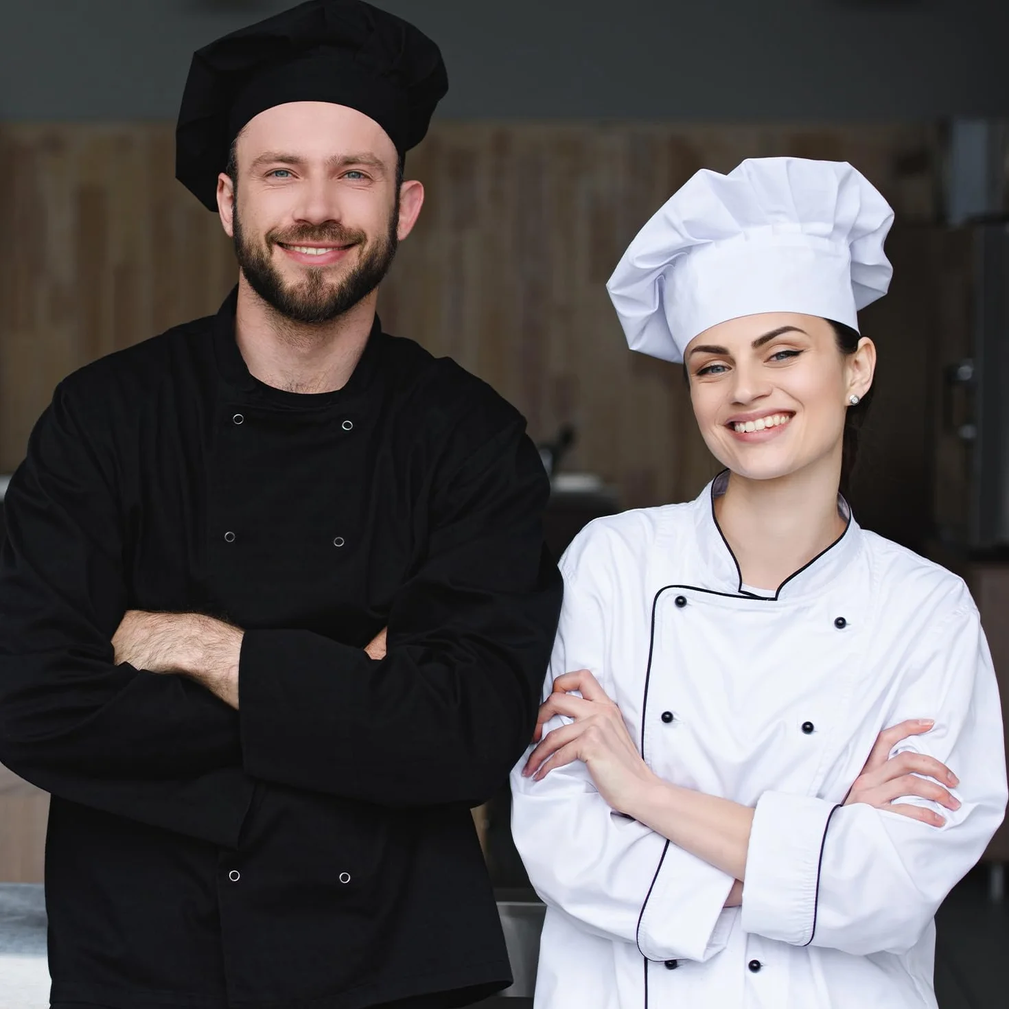 PALLTEX Nozomi LS Giacca da Cuoco Professionale e Unisex a Maniche Lunghe con I Bottoni Giacca da Cuoco Ristorante Divisa da Cuoco