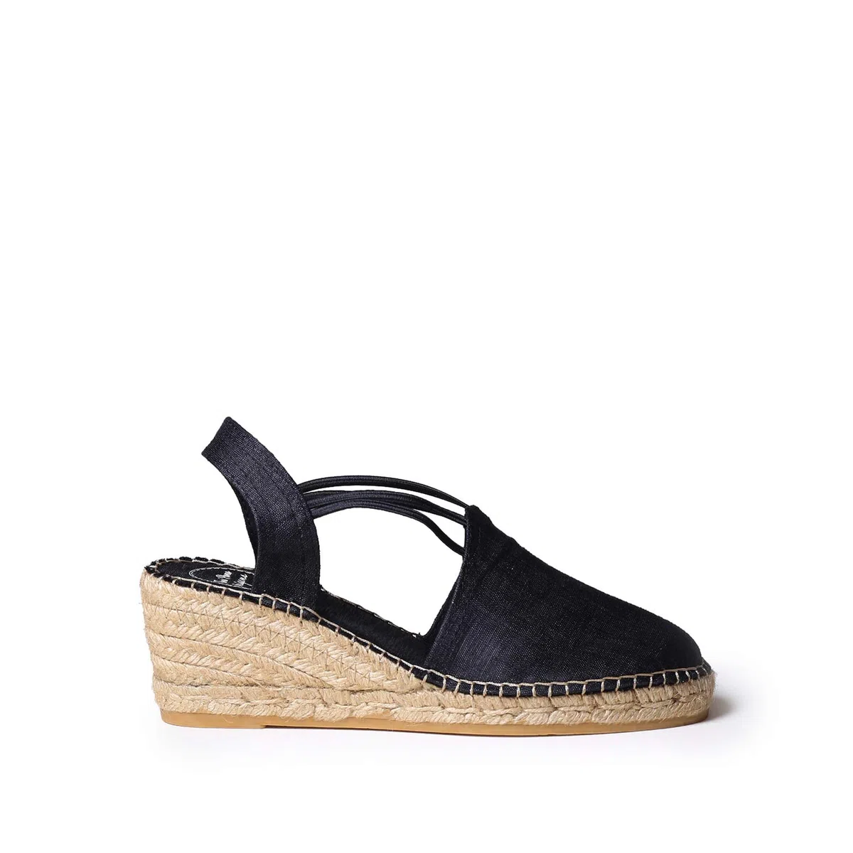 Toni Pons Turia - Espadrillas vegane con Zeppa da Donna realizzate in Tessuto di Seta e Cotone.