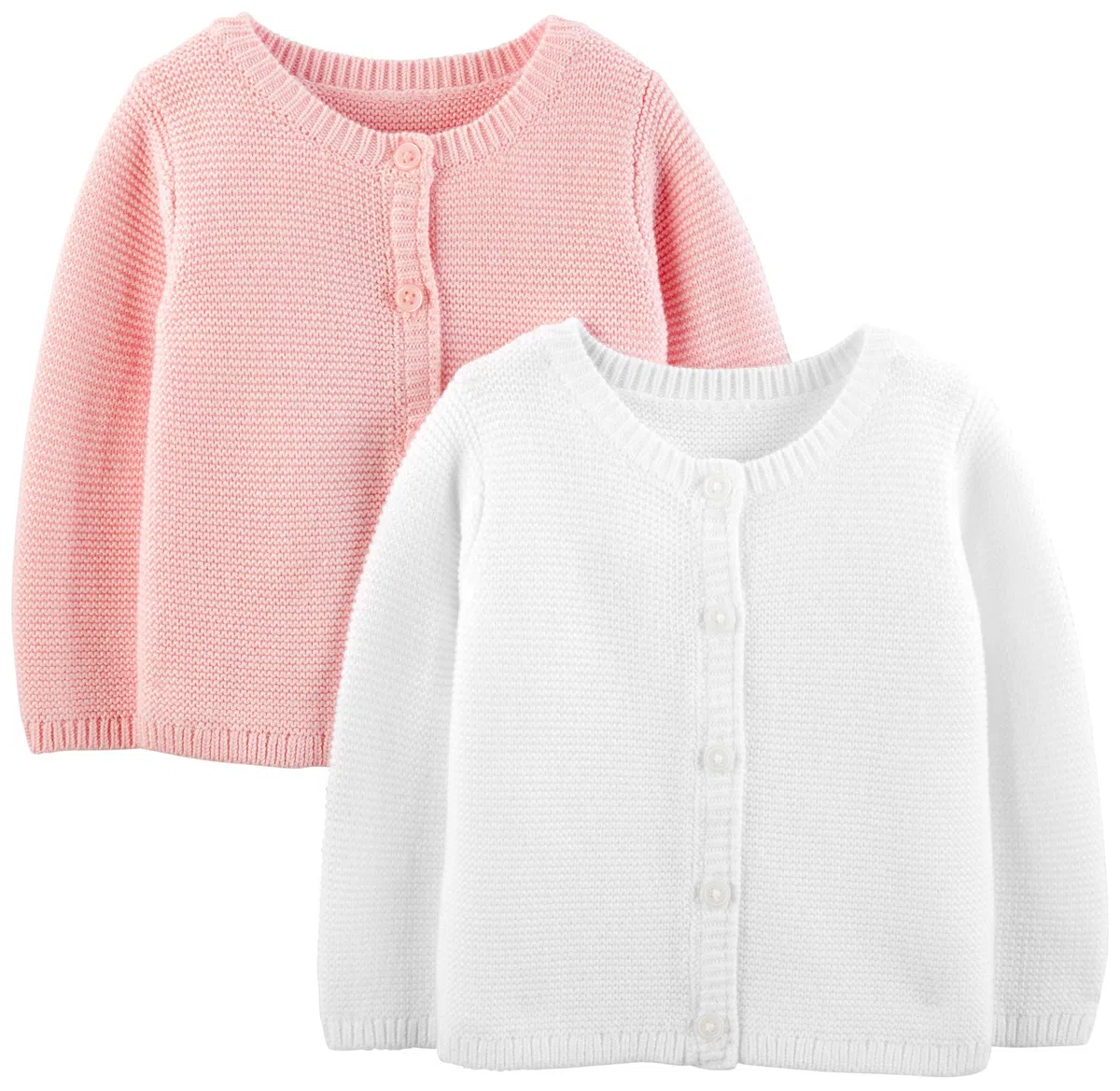 Simple Joys by Carter's 2-pack Knit Cardigan Sweaters Maglione cardigan Bimba 0-24 (Pacco da 2)