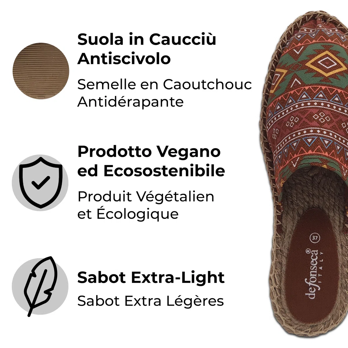 Meravigliosi Sabot in Stile Provenzale, Ciabatte da Donna Estive Chiuse Davanti, Eleganti Sandali Espadrillas in Corda