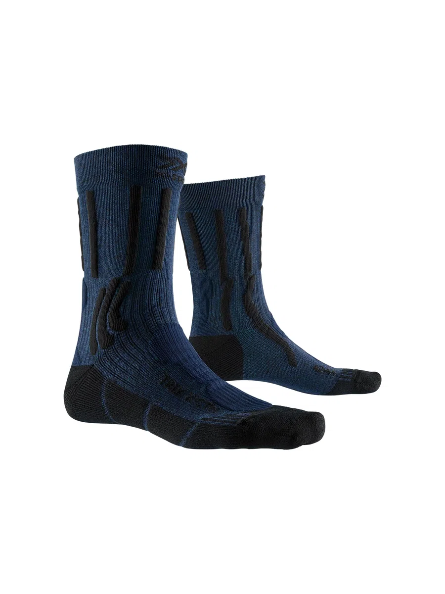 X-Socks X-Bionic 4.0 TREK X CTN Calze da trekking da Uomo - Comfort e durata migliorati con tecnologie brevettate per le avventure di trekking ed escursionismo - Verde/Blu, 39-41