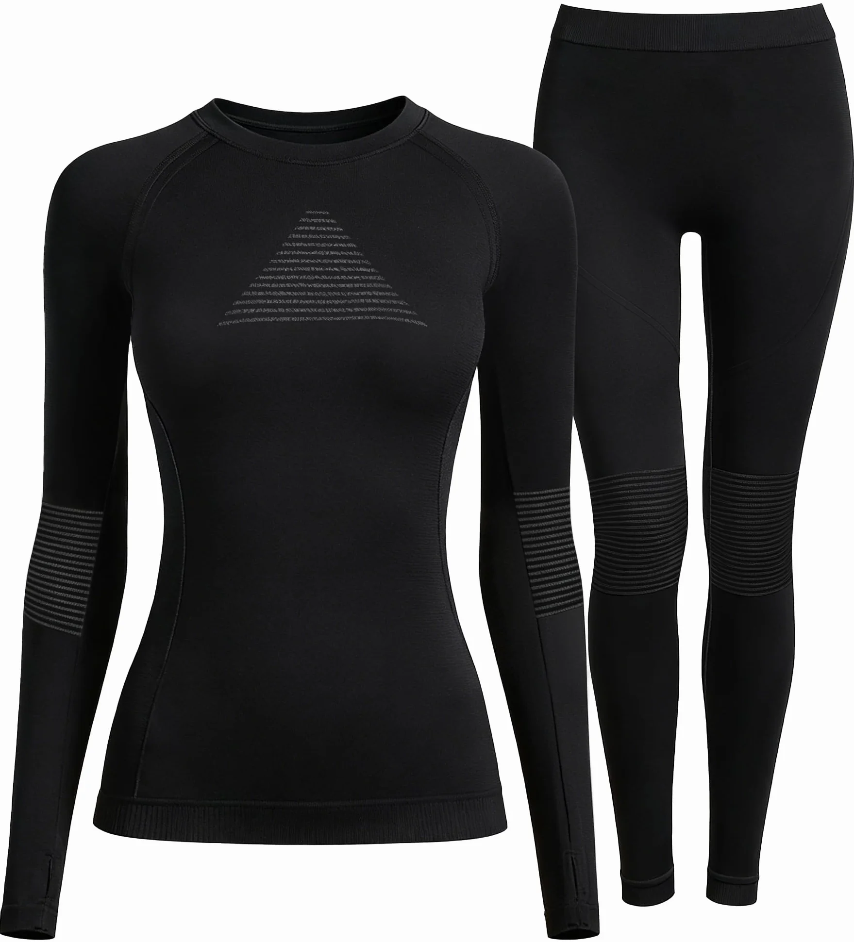 EIISSION Intimo Termico Donna Manica Lunga Invernali Maglia Leggins Pantaloni Termici Completo Sportivo Sci Tuta Intera Biancheria Termica Vestiti Sottomaglia Termiche