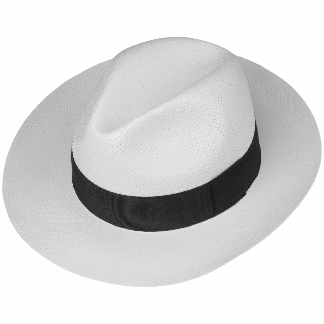 CAPPELLISHOP White Mountain Cappello di Paglia Bogart Fedora Prodotto in Italia Uomo Primavera Estate