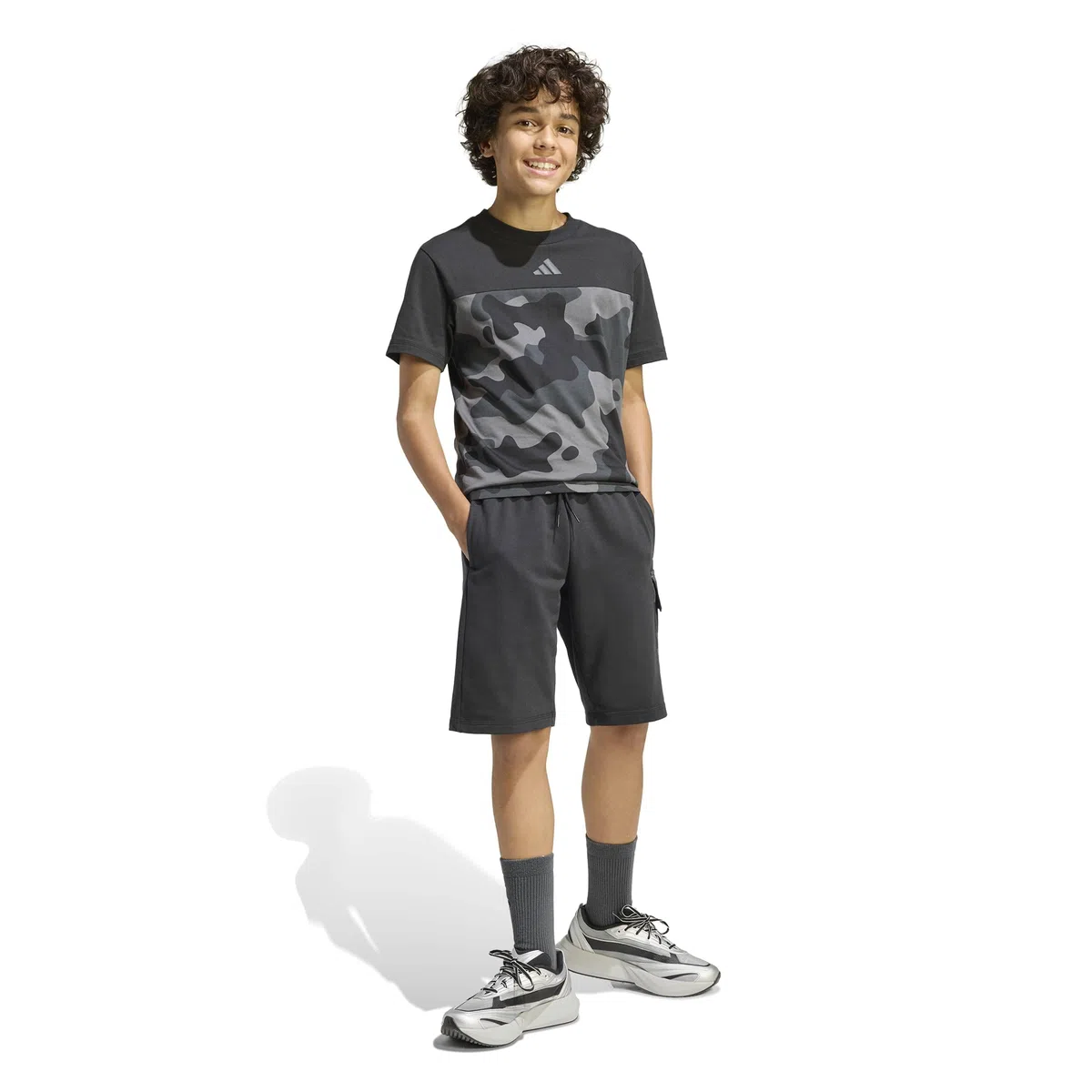 Adidas - Seasonals Camo Shorts, Pantaloncini Unisex - Bambini e Ragazzi
