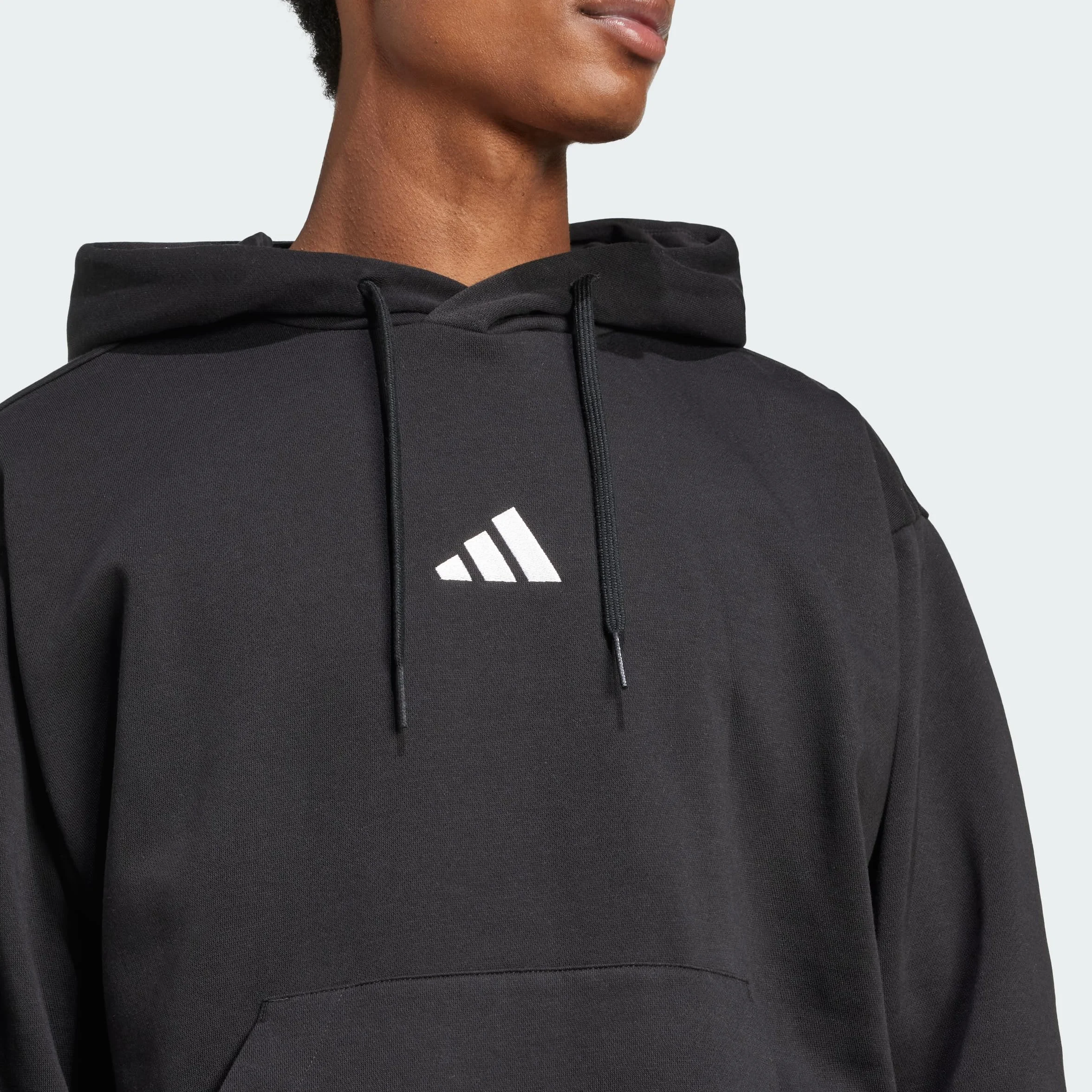 adidas Men Felpa con Cappuccio Essentials Feelcozy Fleece