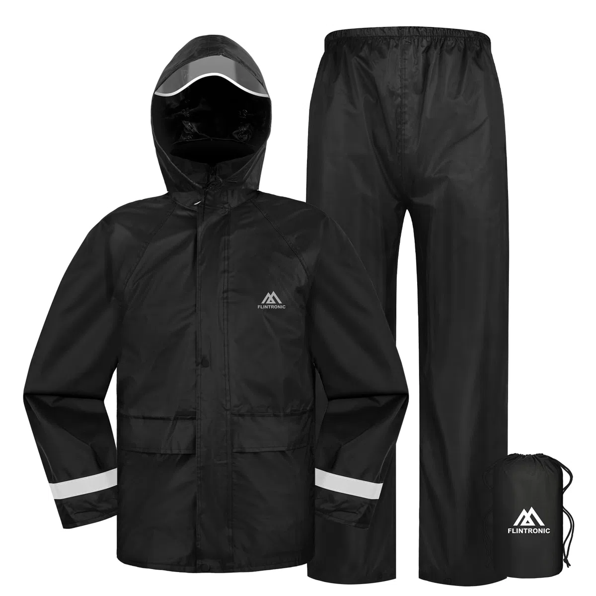 flintronic Giacca impermeabile Rain Jacket, Impermeabile Leggero Antivento con Cappuccio, per Bambini e Bambine, Impermeabile da Esterno per la Pioggia