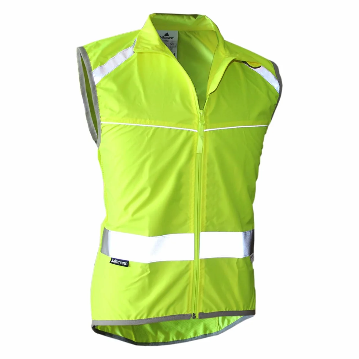 Salzmann Gilet da Ciclismo | Realizzato con 3M Scotchlite | Gilet Leggero con Inserti in Rete Traspirante