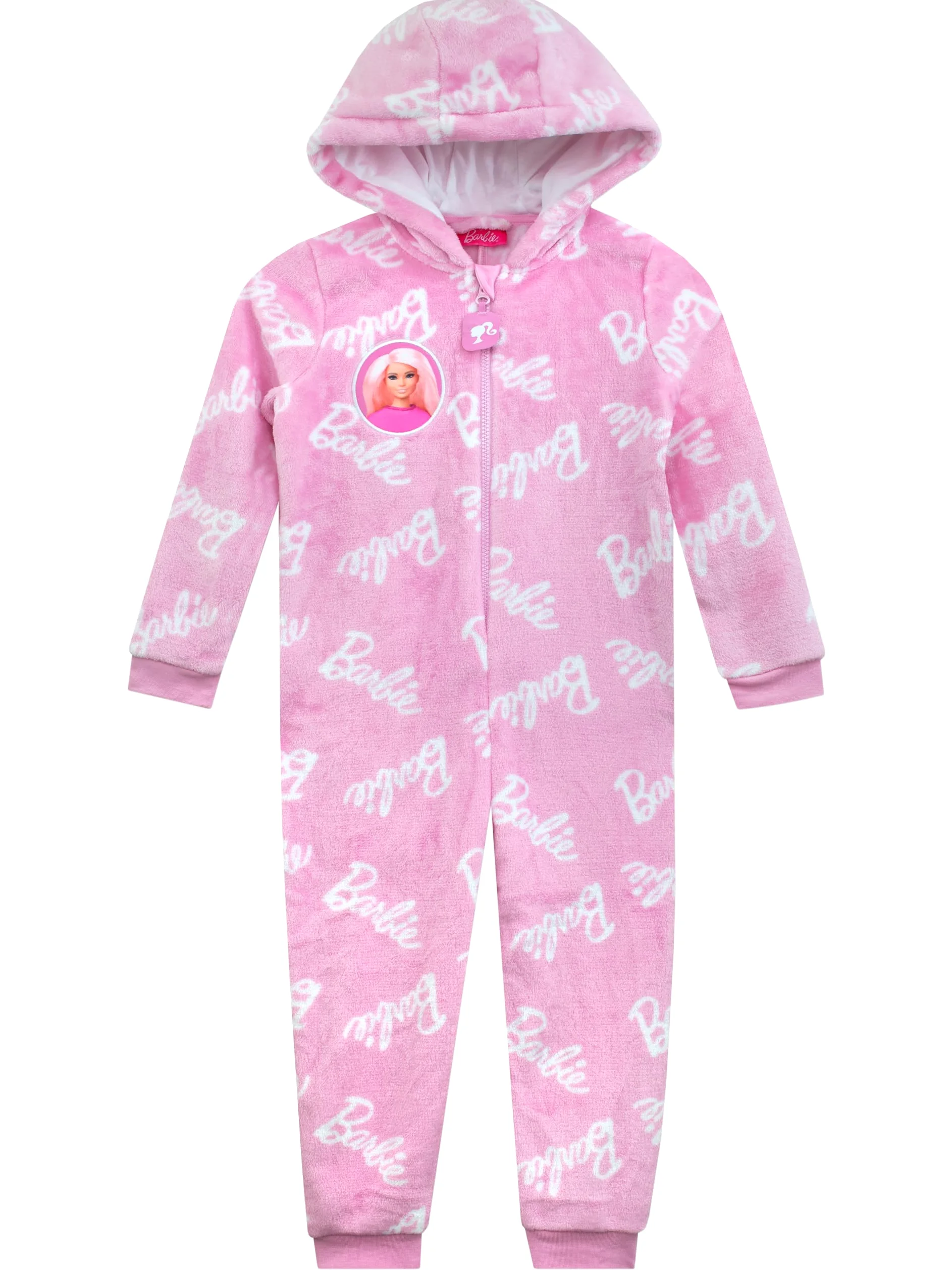 Barbie Tutina Ragazze | Tutine per Ragazze | Pigiama in Pile Rosa per Bambini | Taglie da 5 a 13 Anni | Merchandise Ufficiale