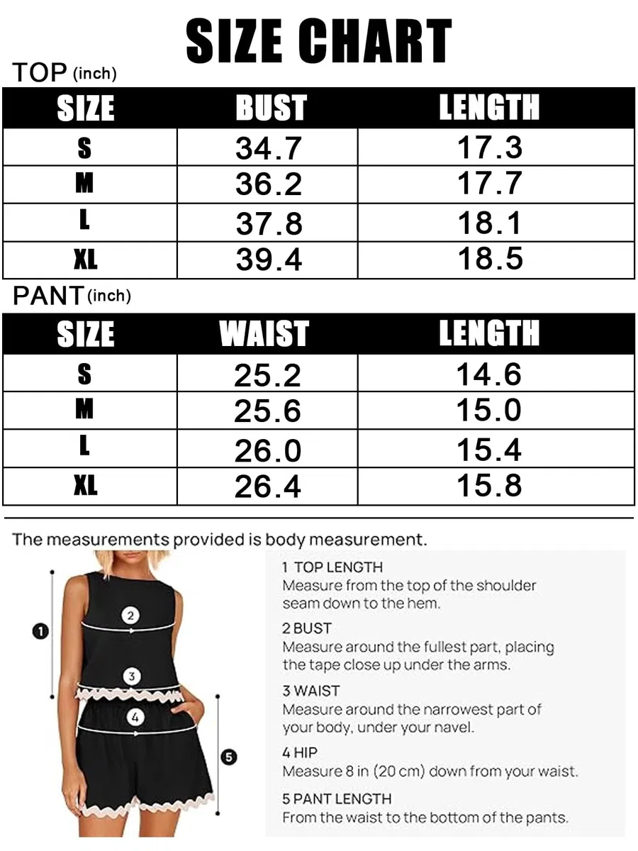 Rayson Tuta Completo Donna Estiva Corto 2 Pezzi Casual Tute da Ginnastica Canotta Senza Maniche Wave Trim Pantaloncini con Tasche