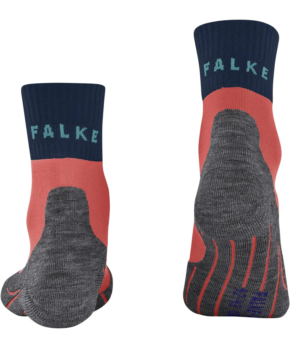 FALKE donna TK2 Cool Short calzini da escursionismo traspiranti asciugatura rapida lyocell filo funzionale imbottitura media antivesciche effetto di raffredamento calze da trekking vegane 1 paio