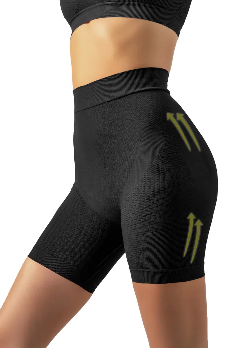 SLIMCELL Gambetti Guaina Contenitiva Donna Pantaloncini Anticellulite - Leggins Anticellulite Donna Drenanti, Intimo Modellante Senza Cuciture, Shapewear - Made in Italy