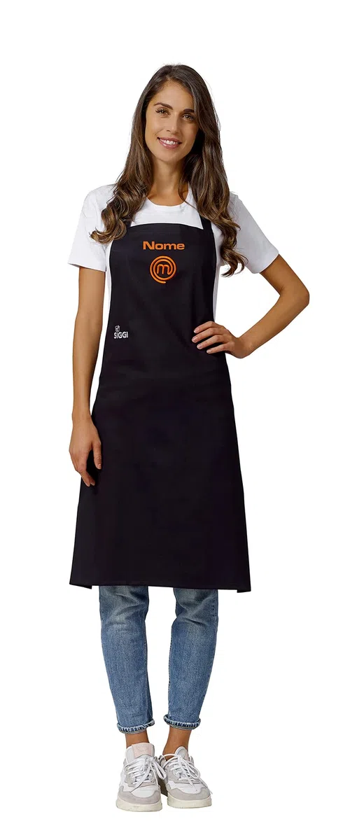 Siggi Grembiule Masterchef Italia Ufficiale – Personalizzato con Ricamo Nome – Unisex – Idea Regalo Cucina – Originale e Professionale