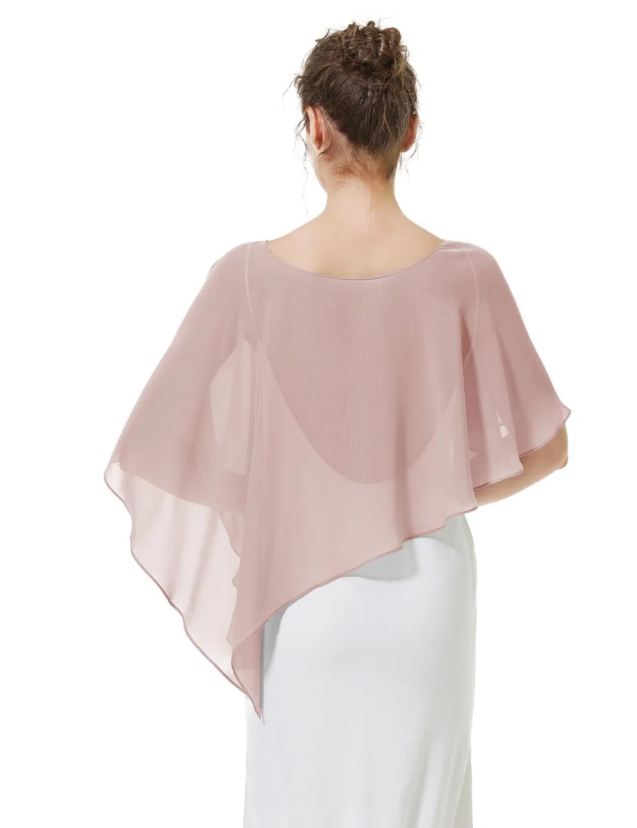 BEAUTELICATE Scialle Coprispalle Elegante Donna Stola Chiffon Scialli Cape Mantello Donna Estivo Elegante Vintage per Cerimonia Sposa Festa