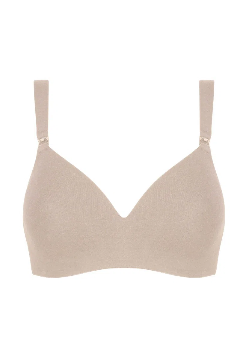 Lovable Reggiseno Allattamento Senza Ferretto | Cotone Bio | Clips Apribili con Una Mano | Coppe Leggermente Imbottite | maternità e Gravidanza Donna