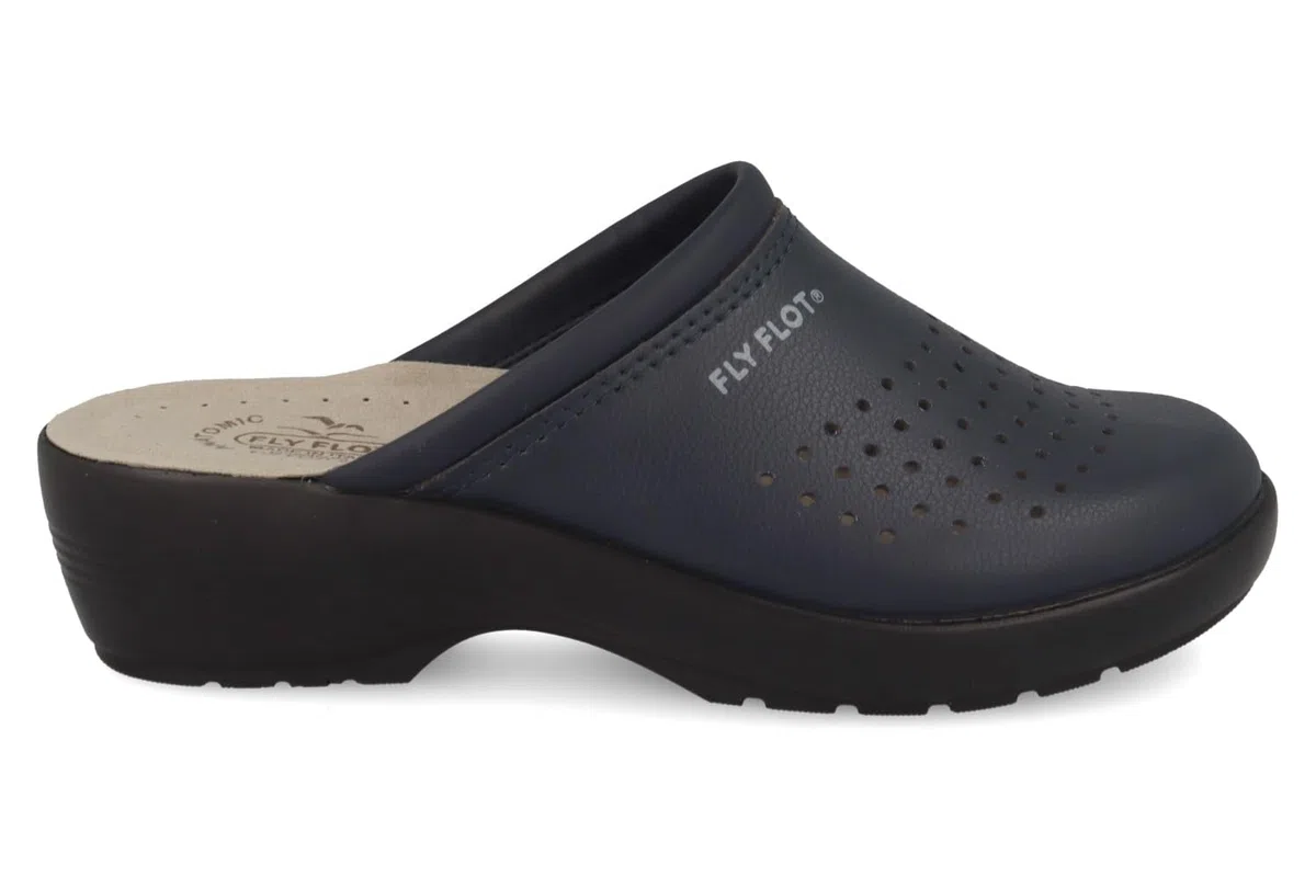 Fly Flot | Professional Certified, Zoccoli Sanitari Donna Traspiranti, Ciabatte con Tomaia in Evopell, Sottopiede imbottito in Pelle Antishock