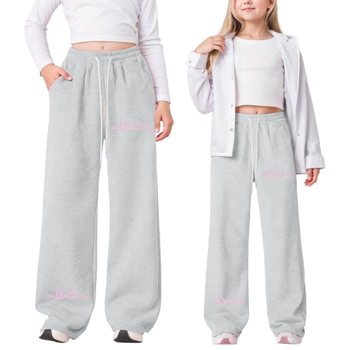 Leggins Bambina Pantaloni Felpati Bambina Palazzo Per Ragazza Tuta 12 Anni Femmina Alla Moda Abbigliamento Bambini E Ragazzi Con Stampa Sportivi Primavera Dritti Eleganti Larghi Scuola 10 Invernali