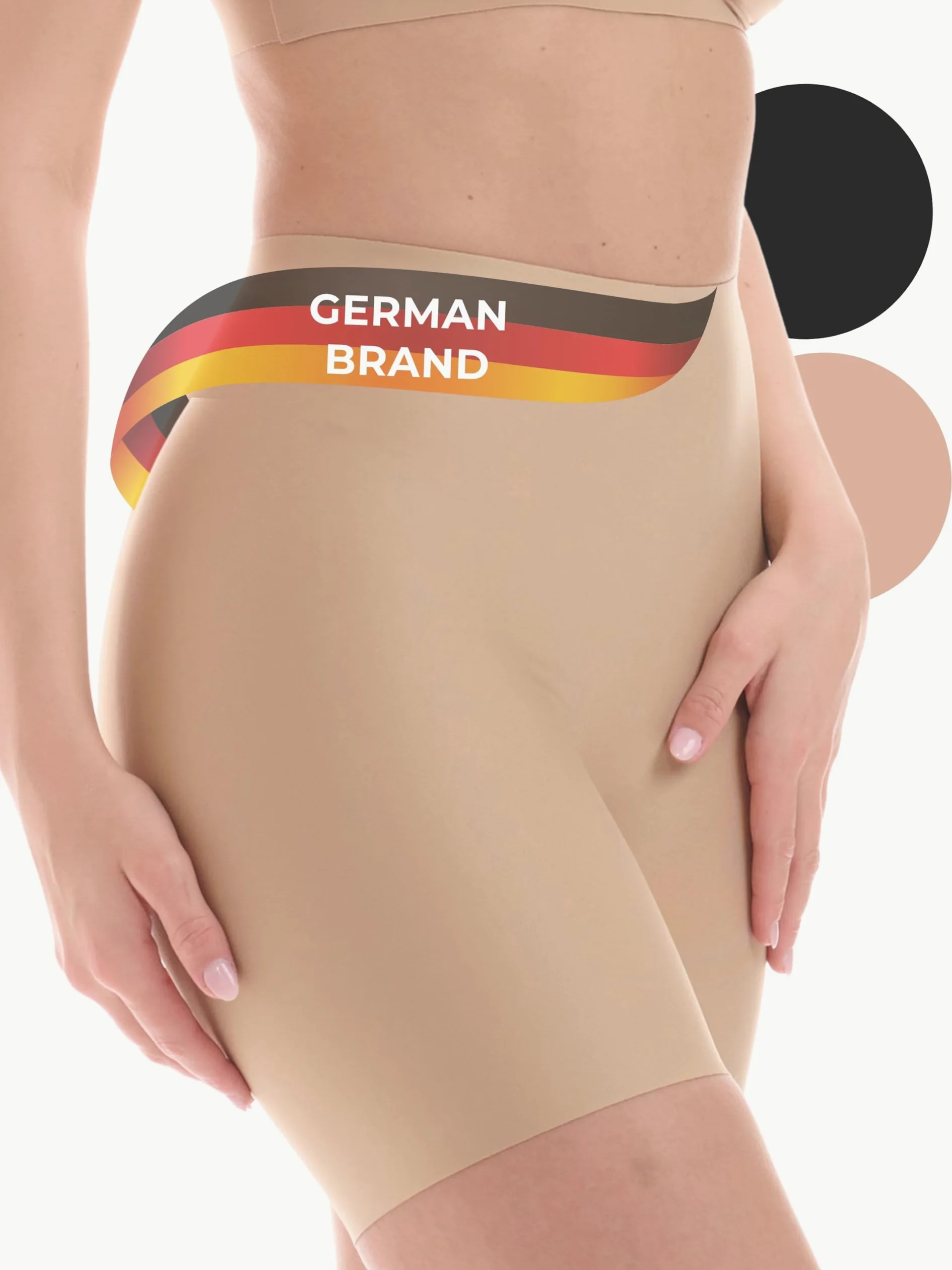 TONEST Shapewear - Intimo Snellente - Pantaloncini Modellanti - Vita Media - Pancia Piatta Mutande - Guaina Contenitiva - Senza Cuciture - 1300-MS-FC