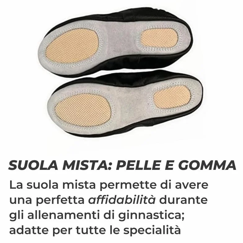 Anniel 2038 Scarpe da Ginnastica Artistica in Pelle. 100% Made Italy