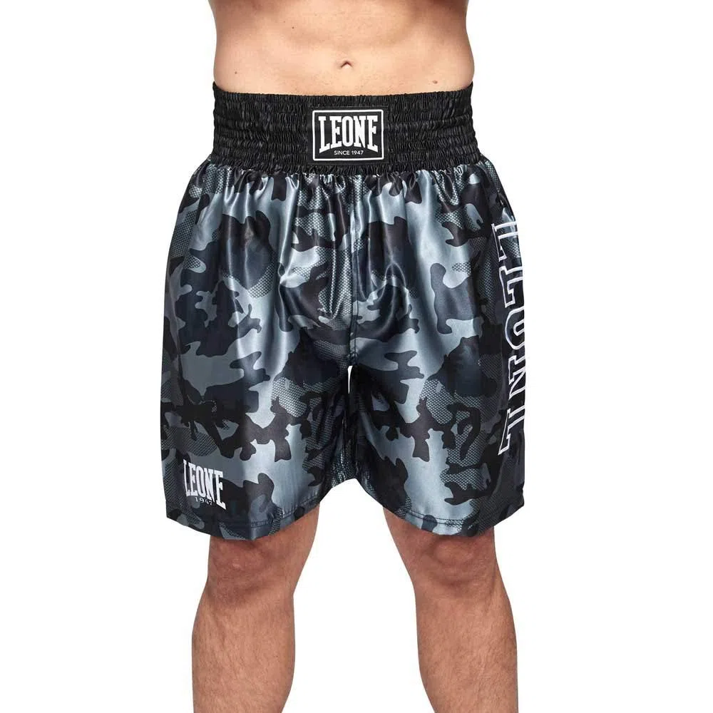 LEONE 1947, Pantalocino Boxe Camo Unisex Adulto, Verde, S, AB220