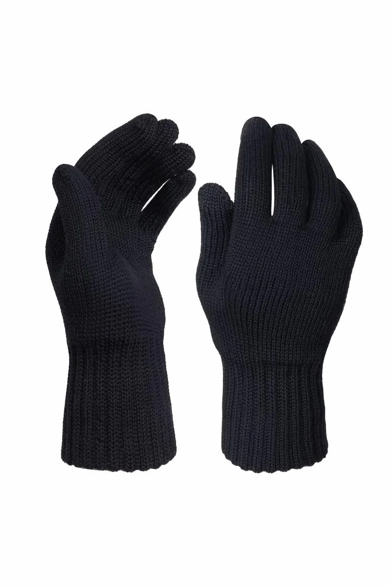 Ander Guanti da donna con polsini in 100% lana merino – Guanti invernali taglia unica – Materiale flessibile e piacevole al tatto
